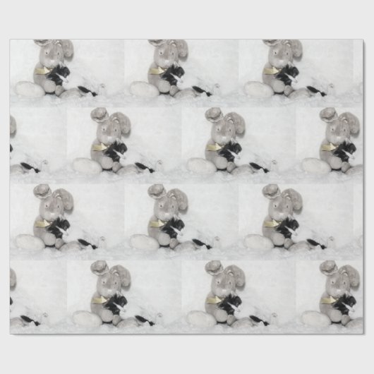 Kitten en bunny cadeaupapier (Vlak)