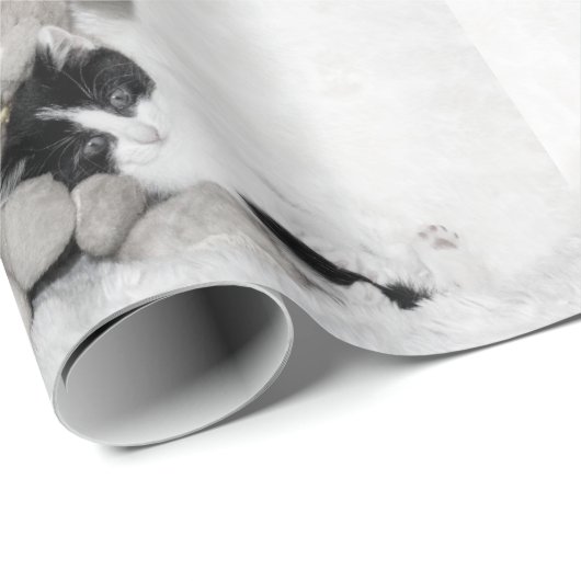 Kitten en bunny cadeaupapier (Rol Hoek)