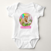 Kitten en Bunny met regenboog Romper (Voorkant)