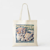 Kitten en Chihuahua Puppy Tote Bag (Achterkant)