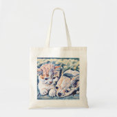 Kitten en Chihuahua Puppy Tote Bag (Voorkant)