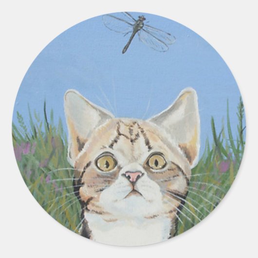 Kitten en Dragonfly stickers (Voorkant)