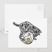 Kitten en Hamster Briefkaart (Voorkant / Achterkant)