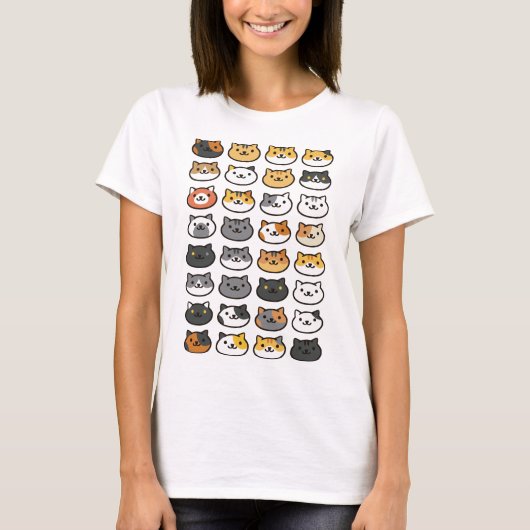 Kitten en Kitten - Cute Cat Tshirt (Voorkant)