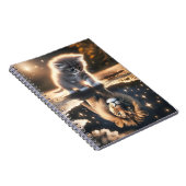 Kitten en Leeuw Puddle Reflectie Notitieboek (Rechterzijde)