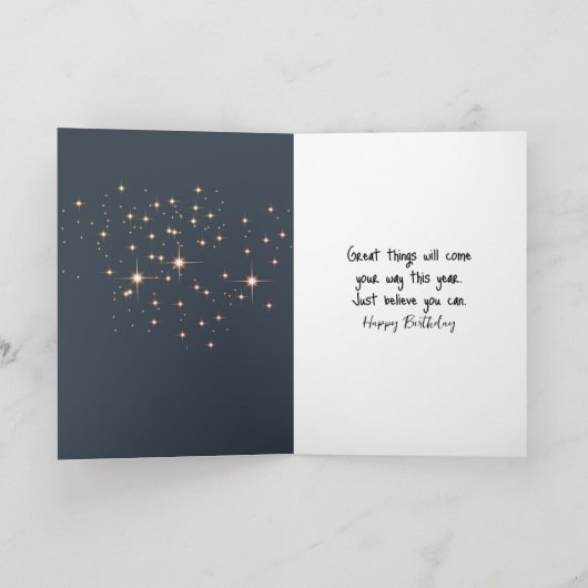 Kitten en Leeuw Verjaardag Kaart (Binnen)