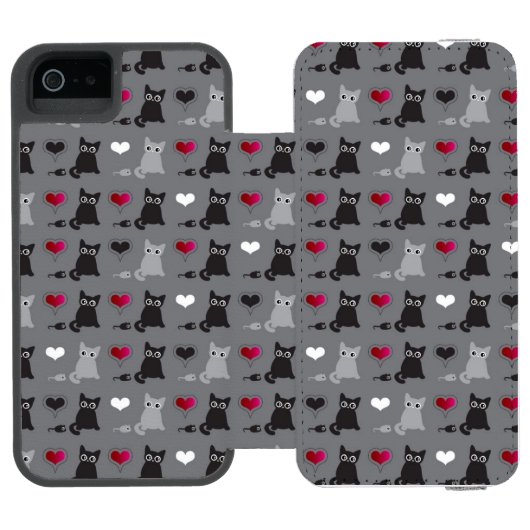 kitten en muizen incipio iPhone portemonnee hoesje (Agenda Open)