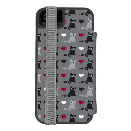 kitten en muizen incipio iPhone portemonnee hoesje (Agenda Achterkant)