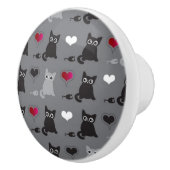 kitten en muizen keramische knop (Rechts)