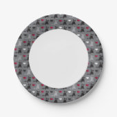 kitten en muizen papieren bordje (Voorkant)