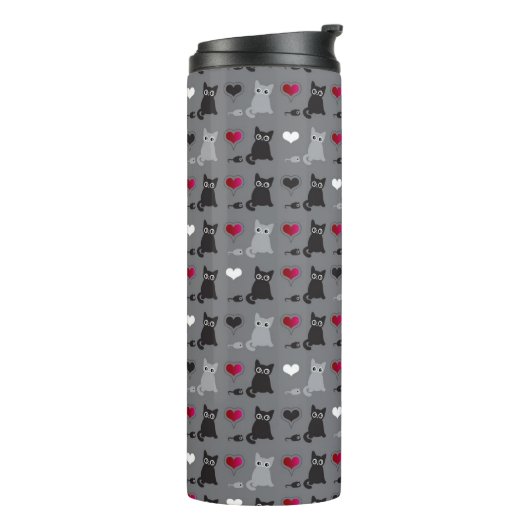 kitten en muizen thermosbeker (Gedraaid links)