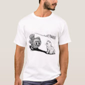 Kitten en Owl, Louis Wain T-shirt (Voorkant)