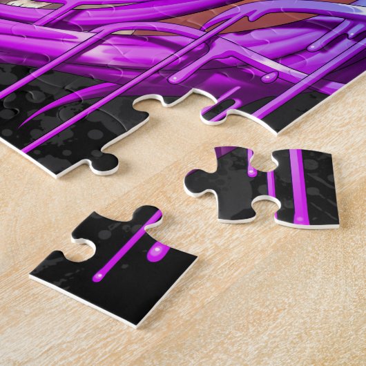 Kitten en Pigtail Manga Girl Legpuzzel (Zijkant)