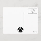 Kitten en Pompoen voor Halloween Briefkaart (Achterkant)
