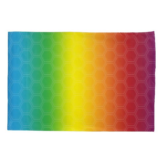 Kitten en puppy Rainbow-kussensloop. Kussensloop (Achterkant)