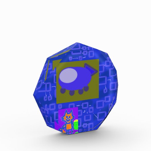 Kitten en Ruimteschip Fotoblok (Links)