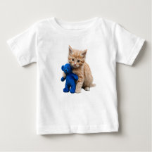 Kitten en Teddy Bear Baby T-SHIRT