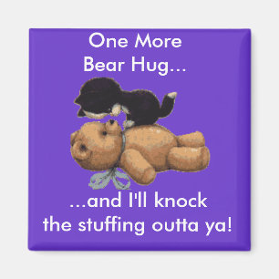 Kitten en Teddy Bear Gifts Magneet