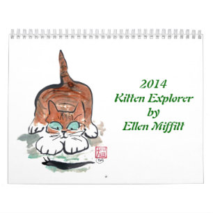 Kitten Exporer 2014 Agenda door Ellen Miffitt Kalender