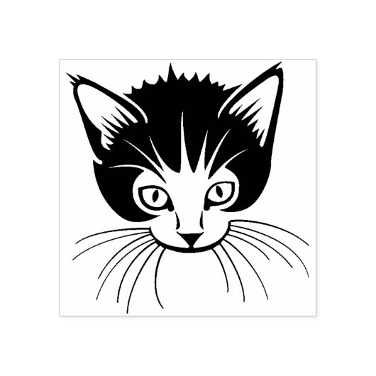kitten face art stempel (Afrduk)