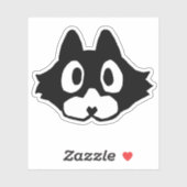 Kitten Face - _shelter_ Vinyl Sticker (Vel)