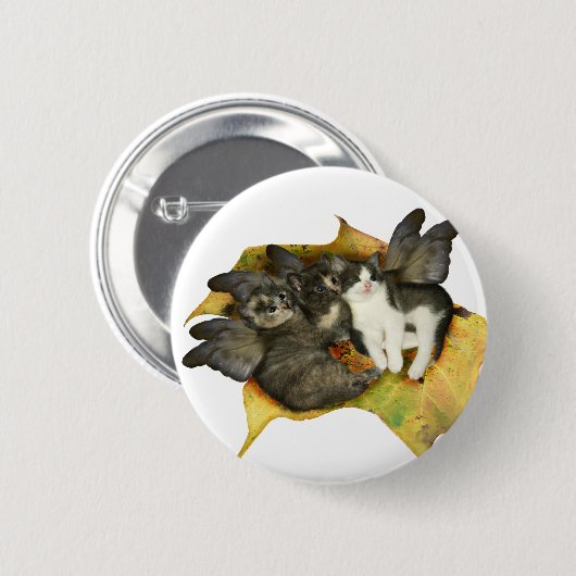Kitten Fairies Button (Voorkant /achterkant)
