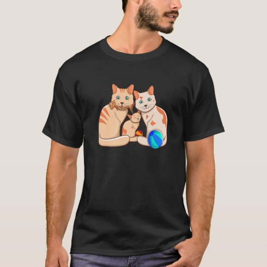 Kitten Family Cat  Animal Cat Whisperer T-shirt (Voorkant)