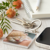 Kitten, Feline, Natuur Sleutelhanger (Voorkant Rechts)
