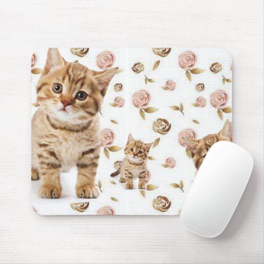 Kitten Floral Muismat! Muismat (Met muis)