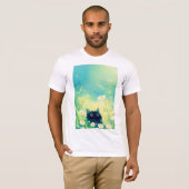 Kitten Flower Retreat T-shirt (Voorkant volledig)