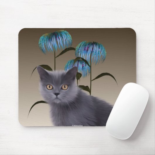 Kitten Flowers Mousepad Muismat (Met muis)