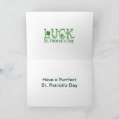 Kitten, Flowers, Shamrocks en Green Polka Dots Kaa Kaart (Binnen)