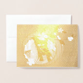 Kitten, Flowers, Shamrocks en Polka Dot, ZKOA Folie Kaarten (Voorkant met envelop)