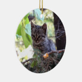 Kitten Foto Baby Cat Circle Ornament (Rechts)