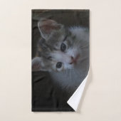 kitten foto handdoek (Handdoek)