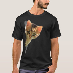Kitten Gescheurde Stof Kat Kattenbezitter Katten T-shirt