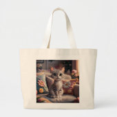 Kitten Grote Tote Bag (Voorkant)