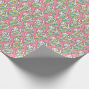 KITTEN, HATCHICK, EENVOUDIGER EEGG WRAPPPAPIER CADEAUPAPIER