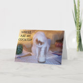 KITTEN HEEFT KOEKJES NODIG OM ONS EEN FIJNE VERJAA KAART (Voorkant)