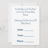 Kitten Heet Luchtballon Baby Shower 🐱 Kaart (Achterkant)