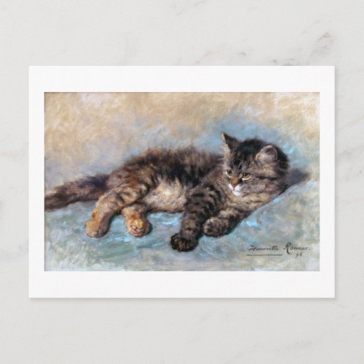 Kitten, Henriette Ronner-Knip Briefkaart (Voorkant)