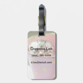 Kitten Hiding Bagagelabel (Achterkant verticaal)