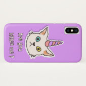Kitten Hoesje-Mate Barely iPhone X Case-Mate iPhone Case (Achterkant (horizontaal))