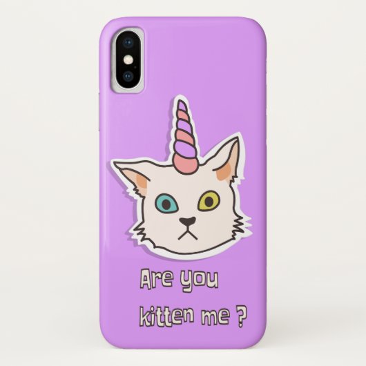 Kitten Hoesje-Mate Barely iPhone X Case-Mate iPhone Case (Achterkant)