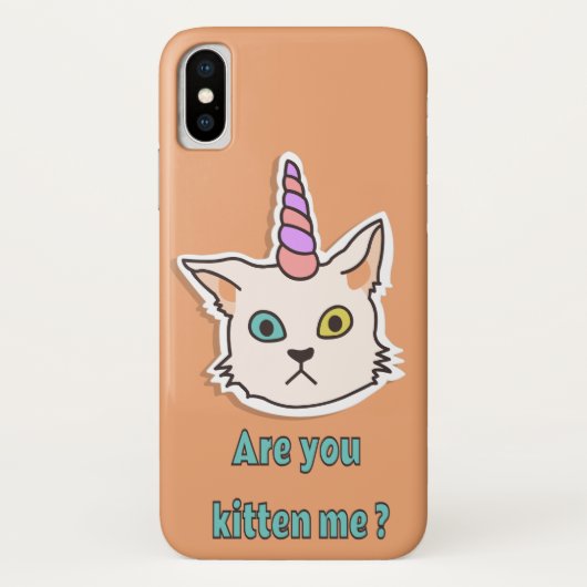 Kitten Hoesje-Mate Barely iPhone X Case-Mate iPhone Case (Achterkant)