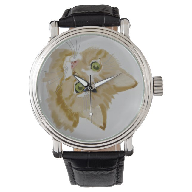 kitten horloge (Voorkant)