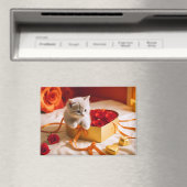 Kitten houden van teder romantisch mooi cadeau magneet (Insitu (Vaatwasser))