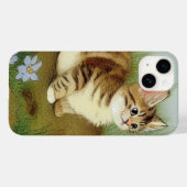 Kitten Illustratie met bloemen Case-Mate iPhone Case (Achterkant (horizontaal))
