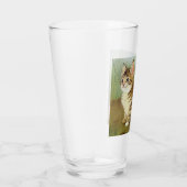 Kitten Illustratie met bloemen Glas (Rechts)