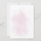 Kitten in Beker Roze Bloemen Baby shower Uitnodigi Kaart (Achterkant)